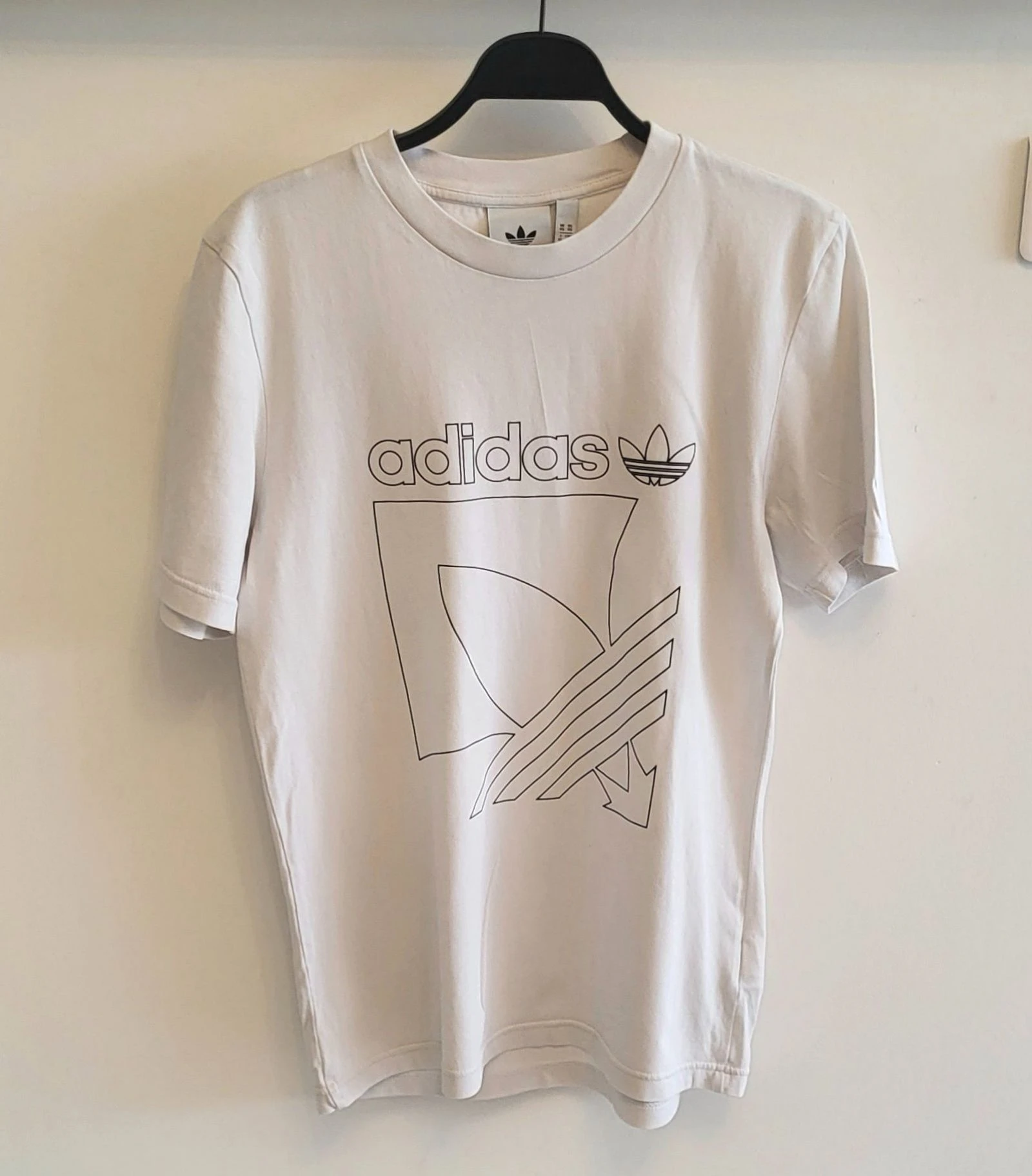 Adidas Originals T-Shirt TXS-White Background & Black Stripes Regular Fit-100%Cotton in VB – photo 4